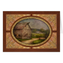 Farm - Barn - The old gray barn Card