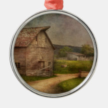 Farm - Barn - The old gray barn Ornament