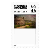 Farm - Barn - The old gray barn Postage Stamps