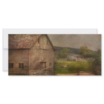 Farm - Barn - The old gray barn Rack Card Template