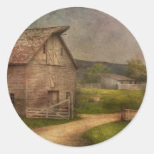 Farm - Barn - The old gray barn Stickers