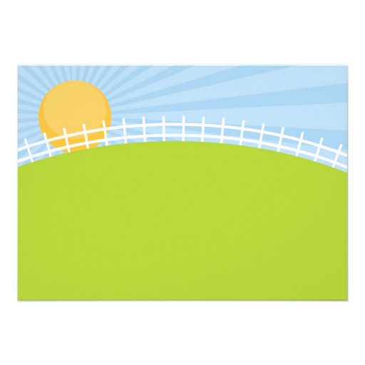 Farm Birthday Invitation