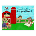 Farm Birthday Party Postcards