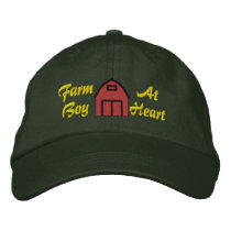 Farm Boy At Heart Embroidered Hat embroidered hats