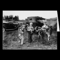 Farm Boys with Calves at the Warren County Fair cards
