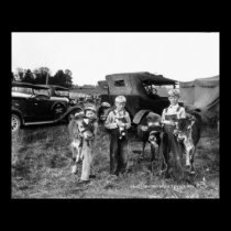 Farm Boys with Calves at the Warren County Fair posters