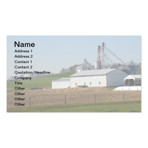 farm business card templates (front side)