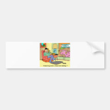 Farm Cartoon Cow Humor Bumper Sticker