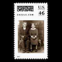 Farm Couple postage