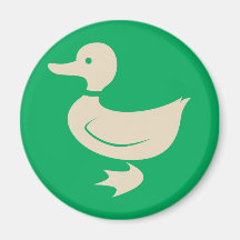 Farm Duck Icon Magnets