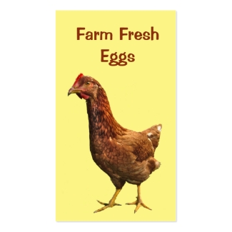 Farm Fresh Eggs Business Card