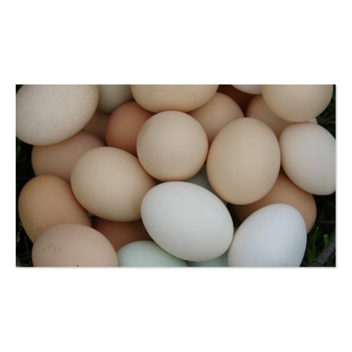 Farm Fresh Eggs For Sale Business Card Template (back side)