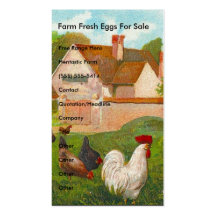 Farm Fresh Eggs For Sale Business Card Templates