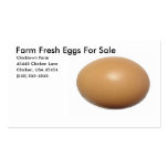 Farm Fresh Eggs For Sale Business Card Templates
