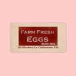 Farm Fresh Eggs Label labels
