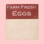 Farm Fresh Eggs Notepad notepads