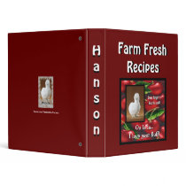 Farm Fresh Recipes binders by TheFeatherFactory Farm Fresh Recipes binders