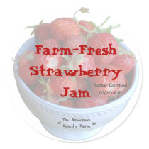 Farm-Fresh Strawberry Jam Sticker