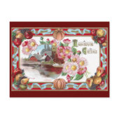 Farm, Fruit and Pink Mums Thanksgiving Post Cards
