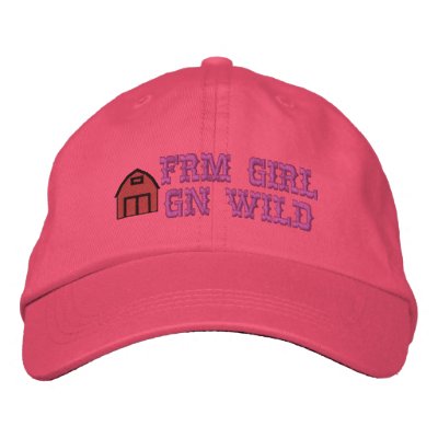Farm Girl Gone Wild Embroidered Hat by embroideryshirts