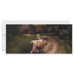 Farm - Going to milk Mabel Full Color Rack Card