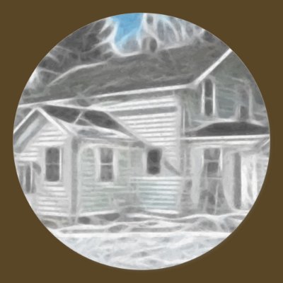 Farm House 1 Enhanced Oil Stickers by OutdoorArt