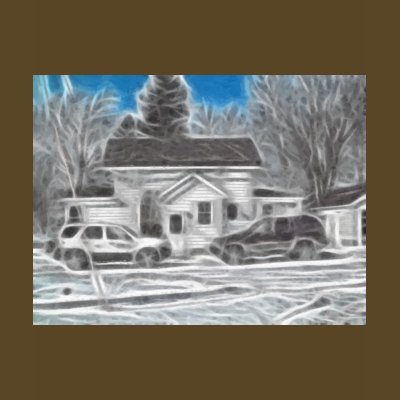 Farm House 3 Enhanced Oil Tee Shirts by OutdoorArt