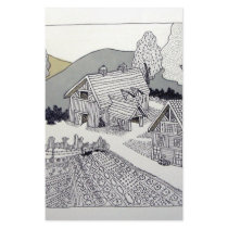 Farm in Vermont by Piliero stationery by piliero Farm in Vermont by Piliero stationery
