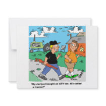 Farm Kids ATV /Tractor Cartoon Invite