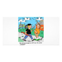 Farm Kids ATV /Tractor Cartoon Customized Photo Card