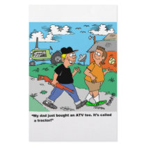 Farm Kids ATV /Tractor Cartoon stationery