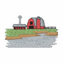 Farm Scene #2 embroidered shirts