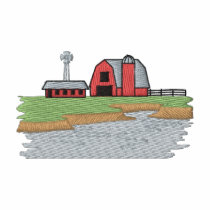 Farm Scene #2 embroidered shirts by ZazzleEmbroidery Farm Scene #2 embroidered shirts