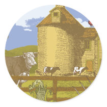Farm Round Sticker