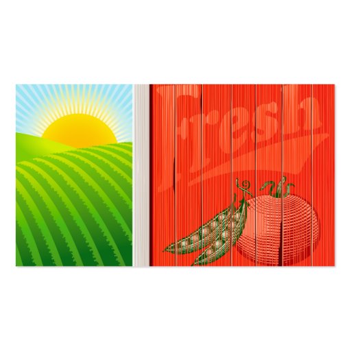 Farm Sunrise business card (front side)
