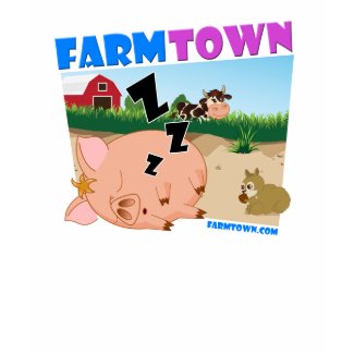 Farm Town Sleepy Piggy T-Shirt shirt