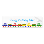 Farm Tractor Birthday Banner Bumper Sticker