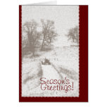 Farm Tractor Christmas Card