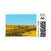 Farm Tractor Postage Stamp