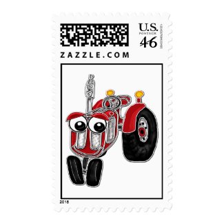 Farm Tractor Postage stamp