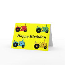 Farm Tractors Greeting Cards