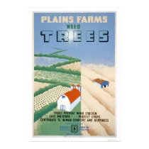 Farm Tree Conservation 1940 WPA posters