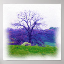 Farm Tree Digital Print