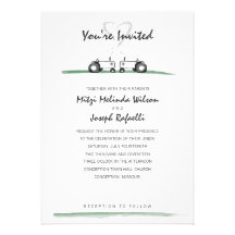 Farm Wedding Invitation -- Classic Style