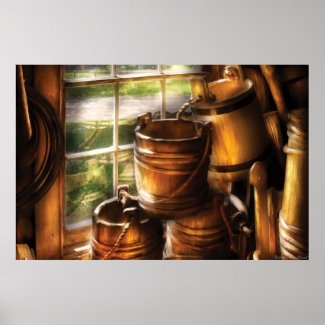 Farmer - A pile of pails print