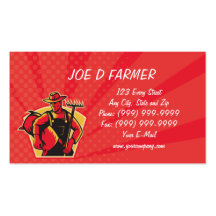 farmer agriculture farmworker business card