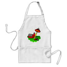 Farmer Alien Abduction Aprons