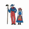 Farmer and Wife embroidered shirts by ZazzleEmbroidery Farmer and Wife embroidered shirts