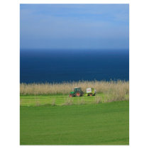Farmer at work flyer design