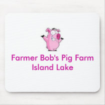 Farmer Bob's Pig Farm mousepads